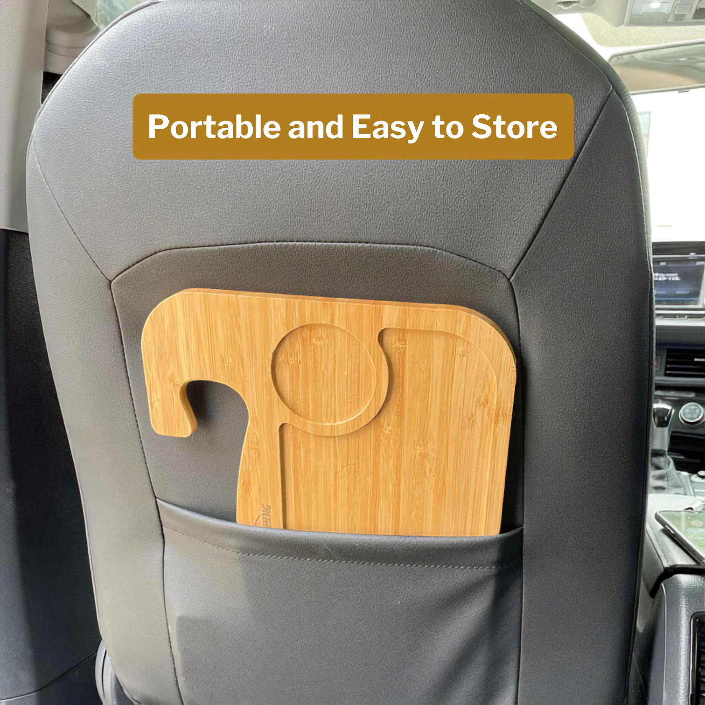 Dual-Sided Steering Wheel Tray | Portable Car Desk
