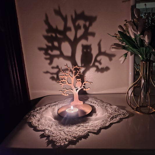 The Enchanted Owl & Bats Tree